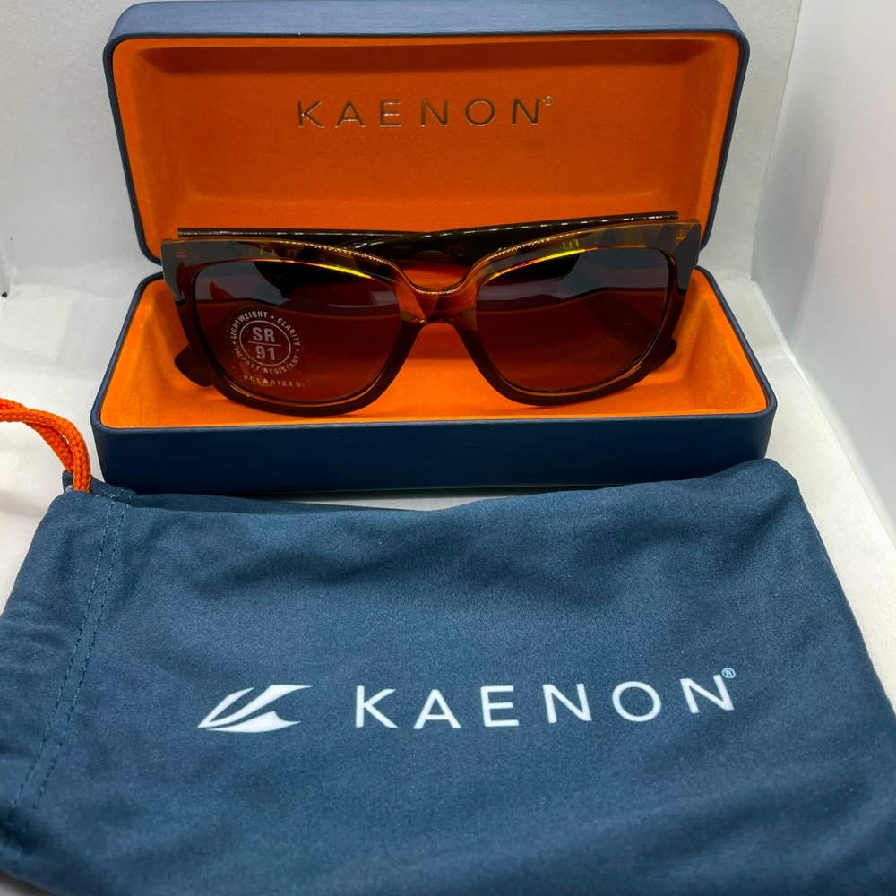Kaenon Cali Crystal Polarized Sunglasses brown lens SR91 Amazing